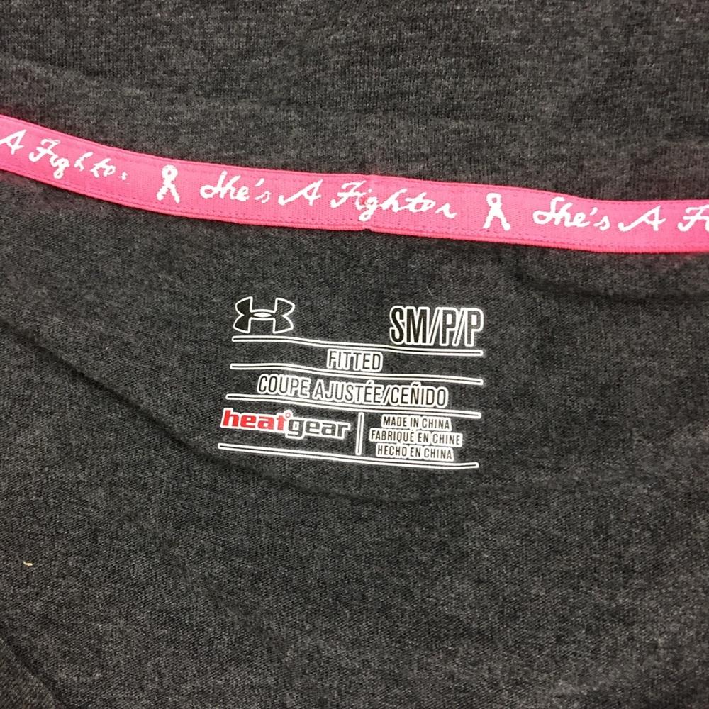 Under Armour Pink Pride ribbon heat gear shirt - Picture 5 of 7
